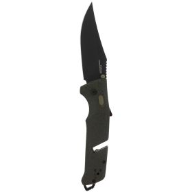 SOG Trident AT 3.7" Folding Pocket Knife (Olive Drab)
