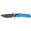 SOG Flash AT Partially Serrated 3.45" Folding Pocket Knife (Civic Cyan)