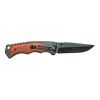 Smith & Wesson 3.7â€³ Folding Pocket Knife (Black with Wood Overlays)