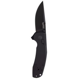 SOG SOG-TAC XR 3.39" Folding Pocket Knife (Blackout)