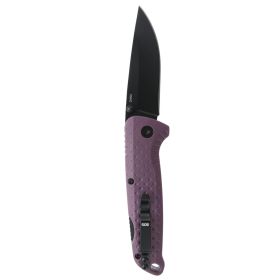 SOG Adventurer LB 3" Folding Pocket Knife (Dusk Purple + Black)