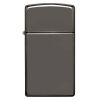 Zippo Windproof Lighter Slim Case Black Ice Finish