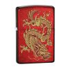 Zippo 79095 Windproof Lighter Golden Dragon (Candy Apple Red)