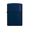 Zippo Windproof Lighter Navy Matte w/Zippo Logo