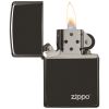 Zippo Windproof Lighter Ebony Finish w/Zippo Logo