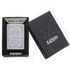 Zippo Windproof Lighter Serenity Prayer Satin Chrome Finish