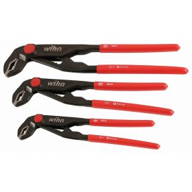 Wiha Classic Grip V-Jaw Tongue and Groove Pliers (3 Piece Set)