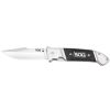 SOG Fielder Folding Knife 3.3" Satin Clip Point Blade Black G10 Handles