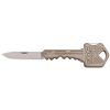 SOG Folding Key Knife 1.5" Drop Point Blade Stainless Steel Body