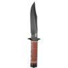 SOG Bowie 2.0 Knife 6.4" Black TiNi Blade Leather Handles Leather Sheath