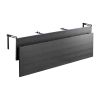 Balcony Hanging Table, 12 x 59 in Folding Balcony Railing Table, Outdoor Balcony Bar Table for Railings, 50 lbs Loading, Fit Railing from 1" to 5.9"