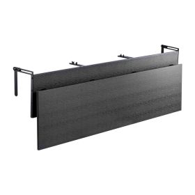 Balcony Hanging Table, 12 x 59 in Folding Balcony Railing Table, Outdoor Balcony Bar Table for Railings, 50 lbs Loading, Fit Railing from 1" to 5.9"
