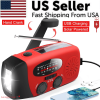 Emergency Radio Crank Solar Hand Weather 1000mAh Power Bank Charger Flash Light