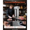 Electric Sausage Stuffer, 55 LBS / 25 L Vertical Meat Stuffer, Stepless Speed Control and Foot Pedal