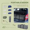 Compact Portable Camping Bed 2-Person Collapsible Cot with Sleeping Bag Air Mattress Pillows for Fishing Hiking