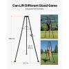 Tripod Deer Hoist, 500 lbs Load Capacity, Hunting Game Hoist Winch Lift with Gambrel & Manual Winch
