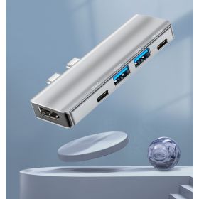 Multiport USB-C Hub Type C To USB 3.0 4K HDMI Adapter For Macbook Pro  Air USA (Option: 5in1)
