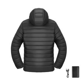Heated Jacket for Men with 7.4V Battery, Soft Shell Electric Heating Coat (Clothing Size: Size L, Clothing Style: Men's Style)