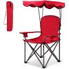 Portable Folding Beach Canopy Chair with Cup Holders